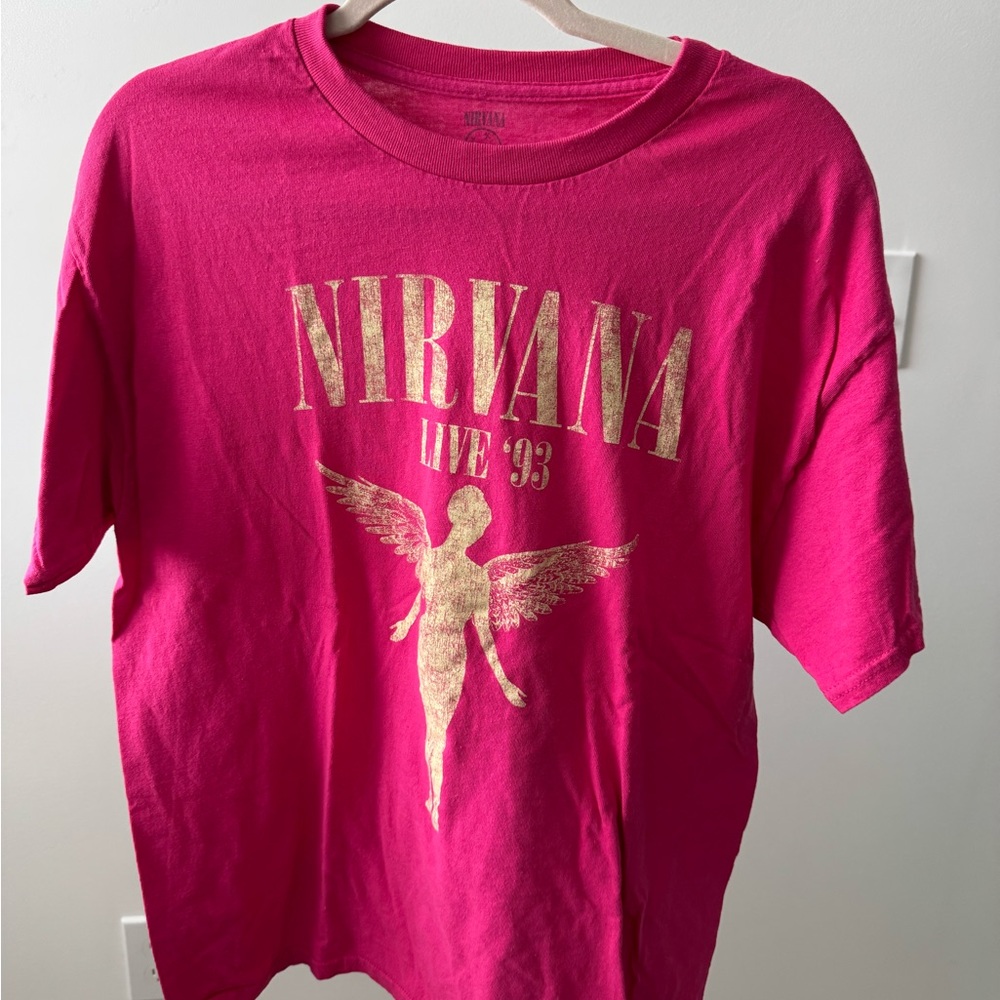 NIRVANA Pink Graphic Tee